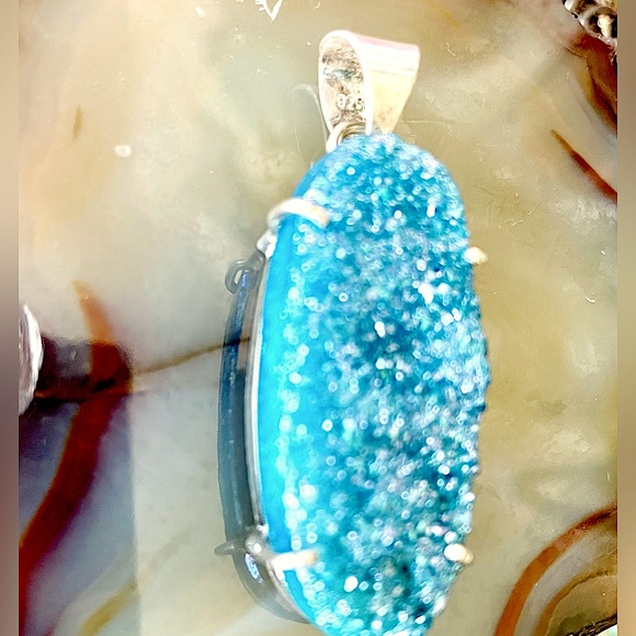 Assorted BLUE Mix and Match Sterling Silver Gorgeous Gemstones Vintage Jewelry - Picture 7 of 13